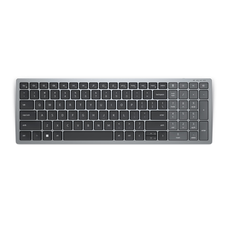 Dell | Keyboard | KB740 | Keyboard | Wireless | Russian | Titan Gray | 2.4 GHz, Bluetooth 5.0 | 506 g