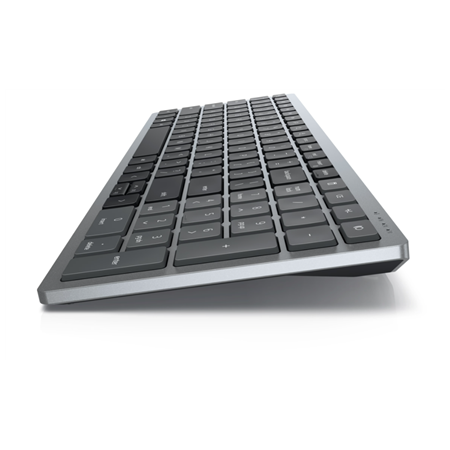 Dell | Keyboard | KB740 | Keyboard | Wireless | Russian | Titan Gray | 2.4 GHz, Bluetooth 5.0 | 506 g