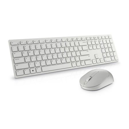 Dell | Keyboard and Mouse | KM5221W Pro | Keyboard and Mouse Set | Wireless | Mouse included | Russian | White | 2.4 GHz
