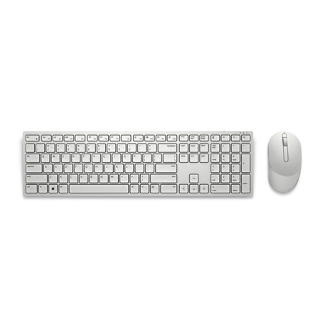 Dell | Keyboard and Mouse | KM5221W Pro | Keyboard and Mouse Set | Wireless | Mouse included | Russian | White | 2.4 GHz