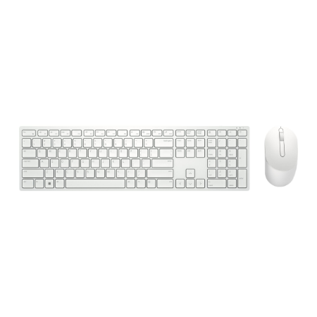 Dell | Keyboard and Mouse | KM5221W Pro | Keyboard and Mouse Set | Wireless | Mouse included | Russian | White | 2.4 GHz