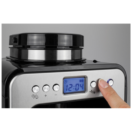 Caso | Design Compact Coffee Maker with Grinder | Pump pressure Not applicable bar | 600 W | Manual | Black/Stainless steel