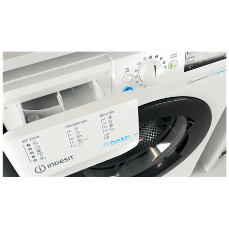 INDESIT | Washing machine | BWSE 71295X WBV EU | Energy efficiency class B | Front loading | Washing capacity 7 kg | 1200 RPM |