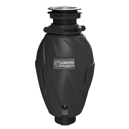 Elleci | Kitchen Waste Grinder | TDH01000BK Green Power 1 HP DeLuxe | 750 W | 1070 ml | 2800 RPM | Black