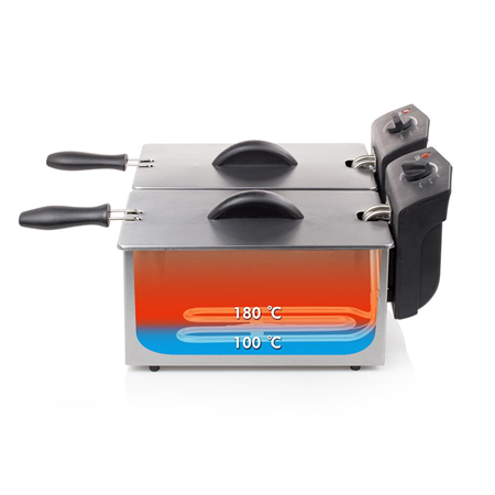 Tristar | Double Fryer | FR-6937 | Power 2 x 1800 W | Capacity 6 L