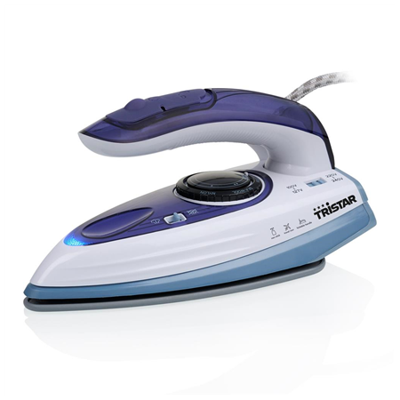 Tristar | Travel Steam Iron | ST-8152 | Steam Iron | 1000 W | Water tank capacity 60 ml | Continuous steam 15 g/min | Blue