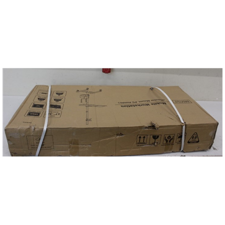 SALE OUT. Mobile workstation with individual height adjustment | DA-90374 | Monitor Mount, PC Holder | 17-32 " | Black