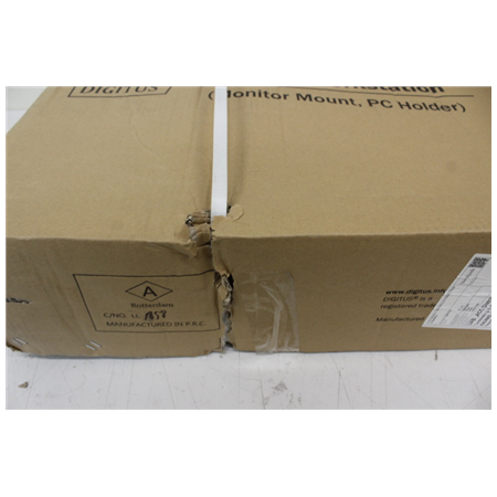 SALE OUT. Mobile workstation with individual height adjustment | DA-90374 | Monitor Mount, PC Holder | 17-32 " | Black