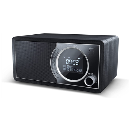Sharp DR-450(BK) Digital Radio, FM/DAB/DAB+, Bluetooth 4.2, Alarm function, Midnight Black | Sharp | Digital Radio | DR-450(BK)