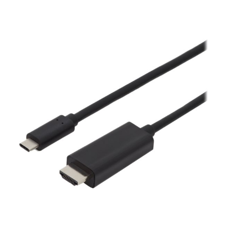 Digitus USB Type-C adapter cable, Type-C to HDMI A M/M, 2.0m, 4K/60Hz, 18GB, bl, gold | Digitus | USB Type-C adapter cable | AK-