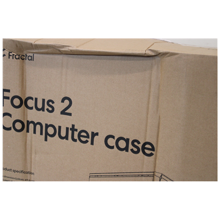 SALE OUT. Fractal Design | Focus 2 | Side window | RGB Black TG Clear Tint | Midi Tower | DAMAGED PACKAGING | Power supply inclu