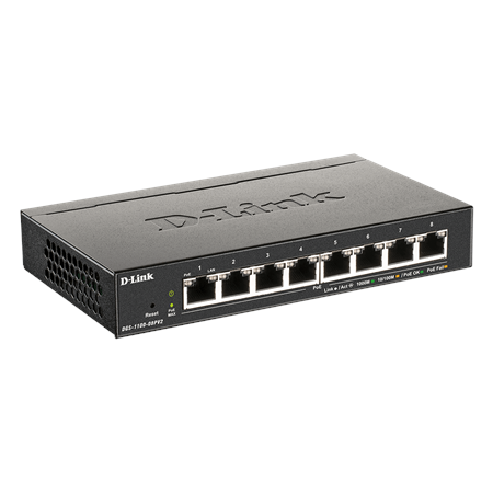 D-Link | 8-Port Gigabit PoE Smart Managed Switch | DGS-1100-08PV2 | Web managed | Desktop | Power supply type External