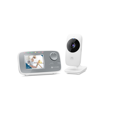Motorola | Video Baby Monitor | VM482 2.4" | 2.4" LCD color display with 480 x 272px resolution; Room temperature monitoring; In