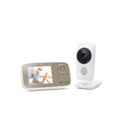 Motorola | Video Baby Monitor | VM483 2.8" | 2.8" LCD colour display with 480 x 272px resolution; 2.4 GHz FHSS Wireless technolo