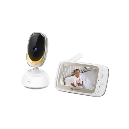 Motorola | Wi-Fi Video Baby Monitor with Mood Light | VM85 CONNECT 5.0" | 5" TFT color display with 480 x 272 resolution; Lullab