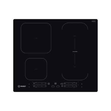 INDESIT | Hob | IB 65B60 NE | Induction | Number of burners/cooking zones 4 | Touch | Timer | Black