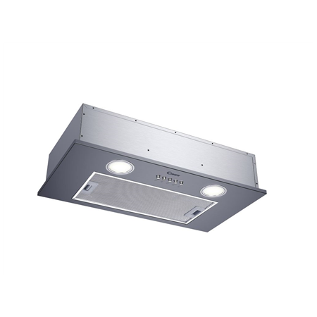 Candy | Hood | CBG625/1X | Canopy | Energy efficiency class C | Width 52 cm | 207 m³/h | Mechanical | LED | Stainless Steel