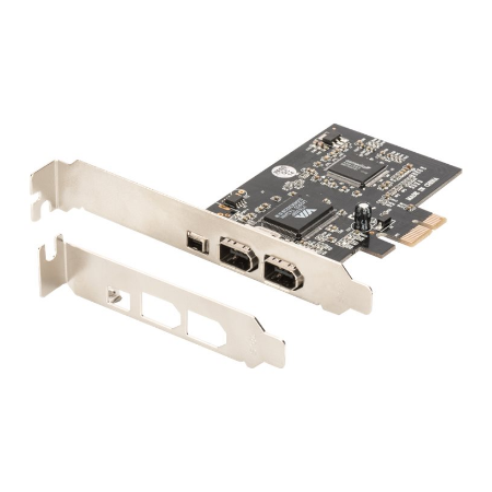Digitus | IEEE 1394a Interface Card, PCI express, 4 Port 1x ext. 1394mini, 2x ext./1x int. 1394a Ports | DS-30201-5