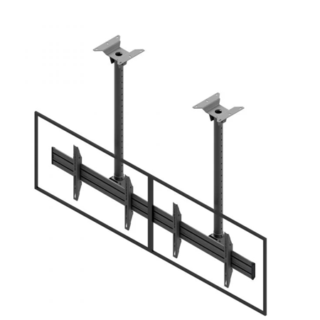 EDBAK | Ceiling mount | MBV2155-L | 50-57 " | Maximum weight (capacity) 140 kg | Black