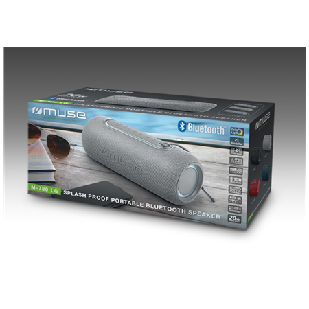 Muse | M-780 LG | Speaker Splash Proof | Waterproof | Bluetooth | Silver | Portable | Wireless connection