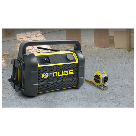 Muse | M-928 BTY | Jobsite Radio speaker | Waterproof | Bluetooth | Black/Yellow | Portable | Wireless connection