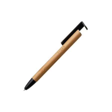 Fixed | Pen With Stylus and Stand | 3 in 1 | Pencil | Stylus for capacitive displays; Stand for phones and tablets | Bamboo