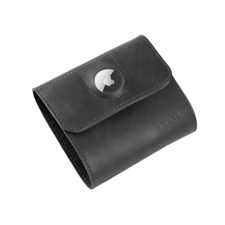 Fixed | Classic Wallet for AirTag | Apple | Genuine cowhide | Black | Dimensions of the wallet : 11 x 11.5 cm; Closing of the wa