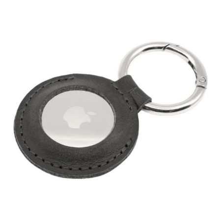 Fixed | Case for AirTag | Genuine cowhide | Black