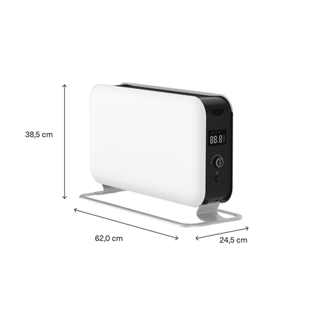 Mill | Portable Heater | CO1500MAXWIFI3 | Convection Heater | 1500 W | Suitable for rooms up to 14-18 m² | White | IPX4