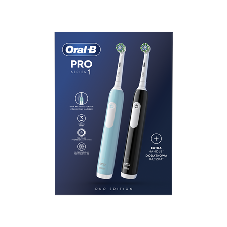 Oral-B | Electric Toothbrush | Pro Series 1 Duo | Rechargeable | For adults | Number of brush heads included 2 | Number of teeth