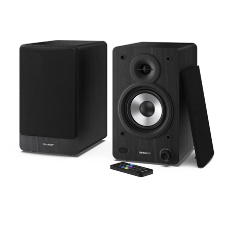 Sharp CP-SS30 Bookshelf Speakers, Black | Sharp | Speakers | CP-SS30(BK) Bookshelf | 60 W | Bluetooth | Black | Wireless connect