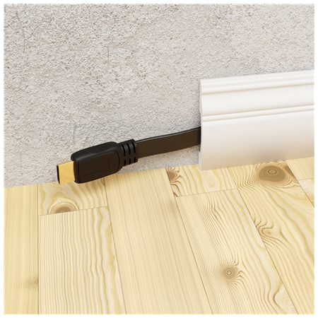 Goobay | High Speed HDMI Flat Cable with Ethernet | 61279 | HDMI male (type A) | HDMI (type A) | HDMI to HDMI | 2 m