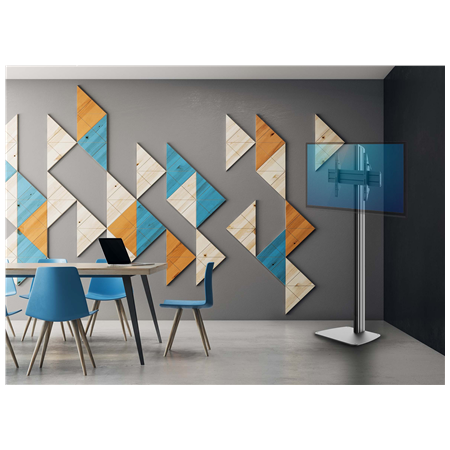 EDBAK | Floor stand | STDV100 | Height adjustment, Tilt | Black