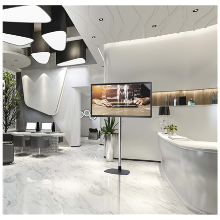 EDBAK | Floor stand | STDV100 | Height adjustment, Tilt | Black