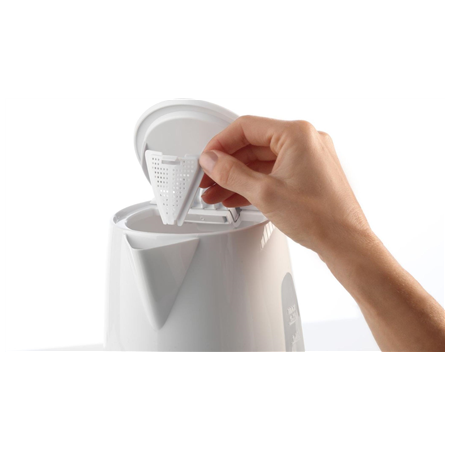 Gorenje | Kettle | K17WE | Electric | 2200 W | 1.7 L | Plastic/Metal | 360° rotational base | White