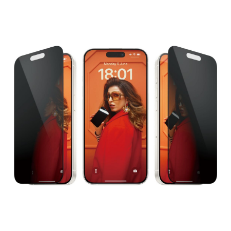 PanzerGlass | Screen protector | Apple | iPhone 15 Pro | Glass | Black | Ultra-Wide Fit w. EasyAligner