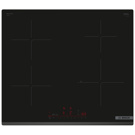 Bosch | Hob | PIE63KHC1Z | Induction | Number of burners/cooking zones 4 | Touch | Timer | Black