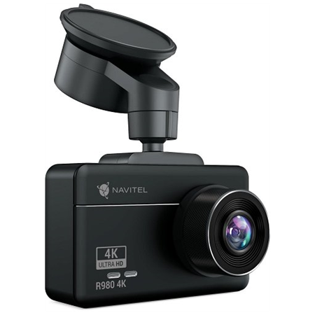 Navitel | Dashcam with Wi-Fi, GPS-informer, and digital speedometer | R980 4K | IPS display 3''; 854x480; Touchscreen | GPS (sat