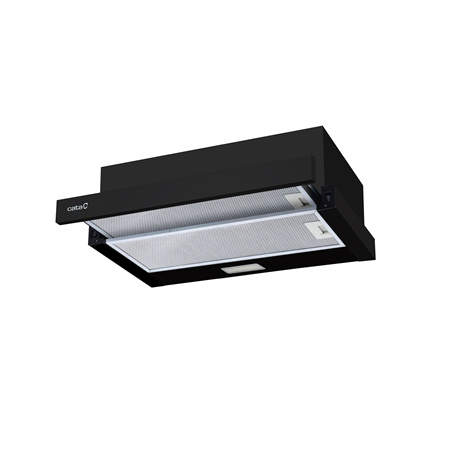 CATA | TFB-5160 BK | Telescopic | Energy efficiency class C | Width 59.5 cm | 300 m³/h | Mechanical control | LED | Black