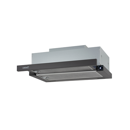 CATA | Hood | TFH 6630 BK /A | Telescopic | Energy efficiency class A+ | Width 60 cm | 605 m³/h | Touch Control | LED | Black