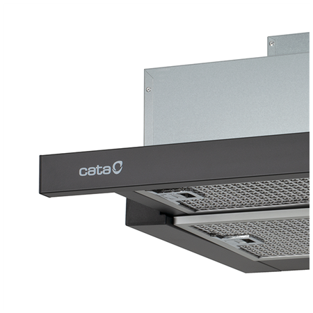 CATA | Hood | TFH 6630 BK /A | Telescopic | Energy efficiency class A+ | Width 60 cm | 605 m³/h | Touch Control | LED | Black