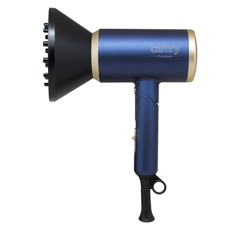 Camry | Hair Dryer | CR 2268 | 1800 W | Number of temperature settings 2 | Ionic function | Diffuser nozzle | Blue/Gold