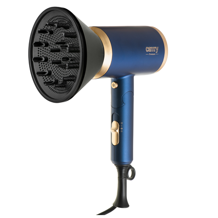 Camry | Hair Dryer | CR 2268 | 1800 W | Number of temperature settings 2 | Ionic function | Diffuser nozzle | Blue/Gold