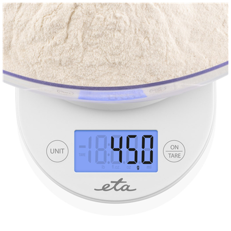 ETA | Kitchen scale with a bowl | ETA577090000 Mari | Graduation 1 g | Display type LCD | White