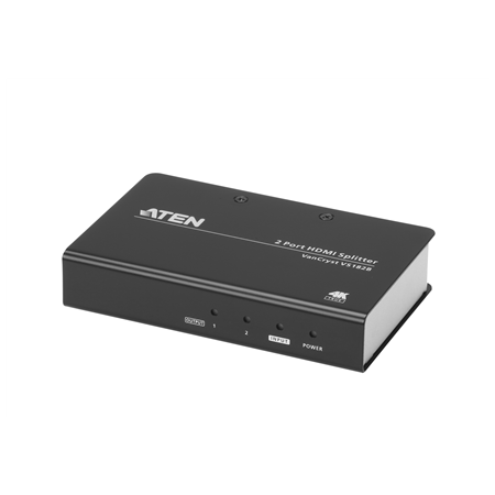 Aten | 2-Port True 4K HDMI Splitter | VS182B | Input: 1 x HDMI Type A Female; Output: 2 x HDMI Type A Female