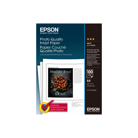 Epson Photo Quality Inkjet Paper - A4 - 100 sheets