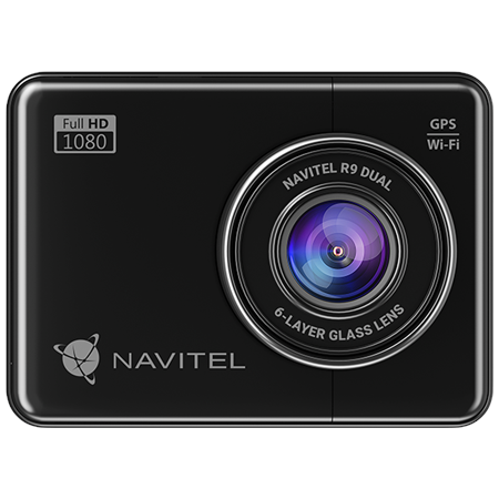 Navitel | R9 DUAL | Wi-Fi | Two-channel Full HD Dashcam | Audio recorder