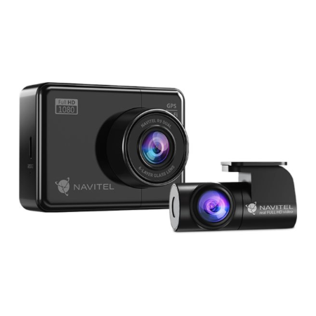 Navitel | R9 DUAL | Wi-Fi | Two-channel Full HD Dashcam | Audio recorder