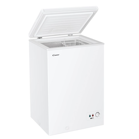 Candy | Freezer | CCHH 100E | Energy efficiency class E | Chest | Free standing | Height 84.5 cm | Total net capacity 97 L | Whi