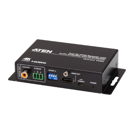 Aten | True 4K HDMI Repeater with Audio Embedder and De-Embedder | VC882